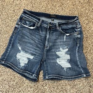 Judy Blue Mia mid-rise shorts, size 1XL